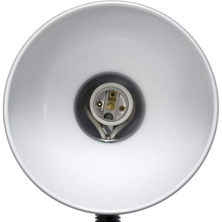 Image 5 All The Rages Essentix Fundamental 14 1/4" Silver Gooseneck Desk Lamp more views