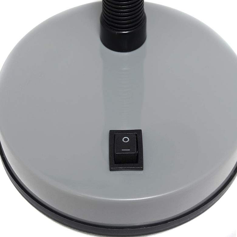 Image 6 All The Rages Essentix Fundamental 14 1/4" Silver Gooseneck Desk Lamp more views