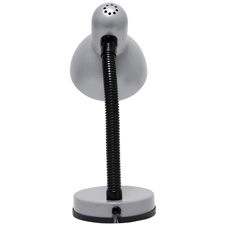 Image 7 All The Rages Essentix Fundamental 14 1/4" Silver Gooseneck Desk Lamp more views