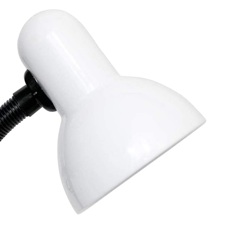 Image 3 All The Rages Essentix Fundamental 14 1/4 inch White Gooseneck Desk Lamp more views