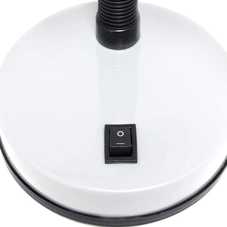 Image 6 All The Rages Essentix Fundamental 14 1/4" White Gooseneck Desk Lamp more views