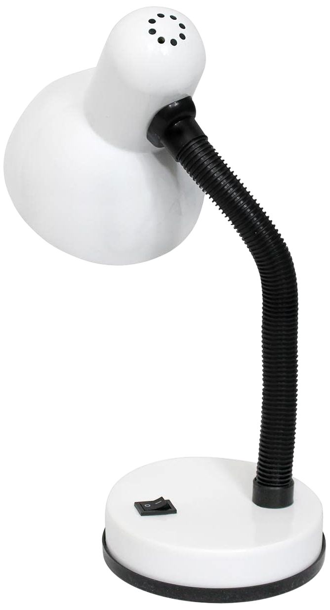 All The Rages Essentix Fundamental 14 1/4" White Gooseneck Desk Lamp