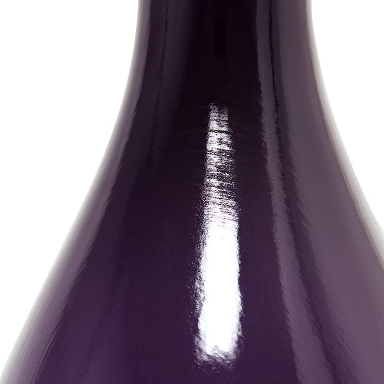 Image 5 All the Rages Fulford 28 1/2" Eggplant Purple Ceramic Table Lamp more views