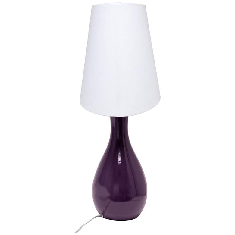 Image 7 All the Rages Fulford 28 1/2 inch Eggplant Purple Ceramic Table Lamp more views