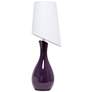 All the Rages Fulford 28 1/2" Eggplant Purple Ceramic Table Lamp