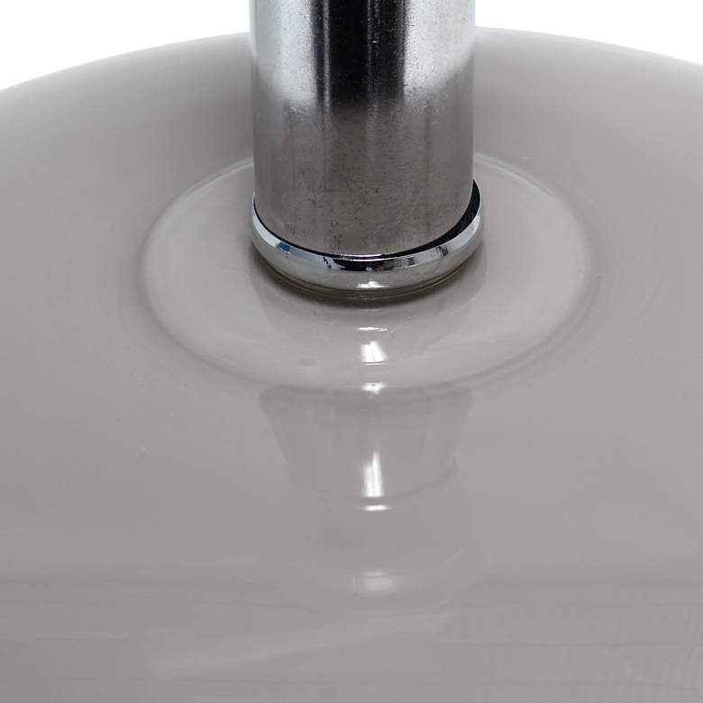 Image 5 All the Rages Gilmore 15 1/4" High Gray Glass Bedside Table Lamp more views