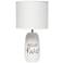 All The Rages Hello Fall 18" High White Accent Table Lamp