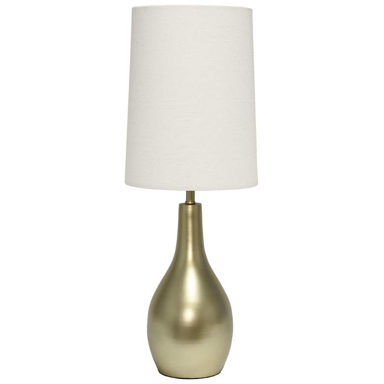 Image 1 All The Rages Hourglass 19 1/2" High Gold Finish Modern Table Lamp
