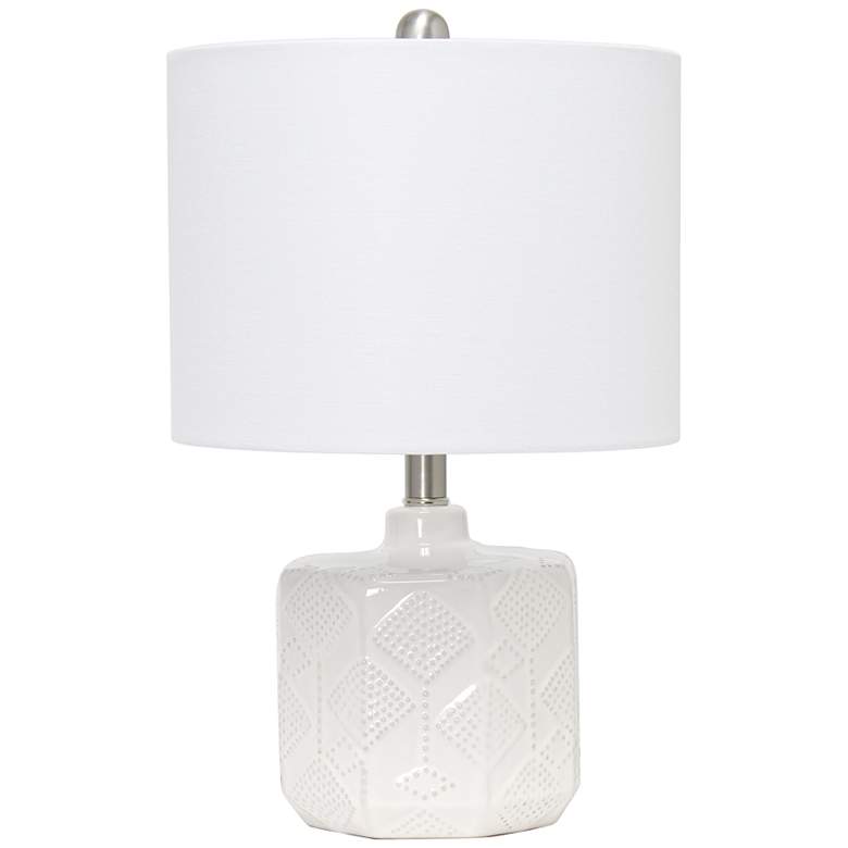 Image 2 All the Rages Kaia 19" High Off-White Ceramic Accent Table Lamp