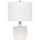 All the Rages Kaia 19" High Off-White Ceramic Accent Table Lamp