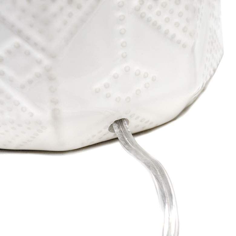 Image 5 All the Rages Kaia 19" High Off-White Ceramic Accent Table Lamp more views