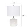 7_All the Rages Kaia 19" High Off-White Ceramic Accent Table Lamp more views