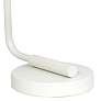 All The Rages Lalia 19" High White Iron Desk Lamp with Glass Shade