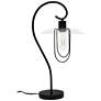 2_All The Rages Lalia 22 1/4" High Modern Black Finish Scroll Table Lamp