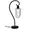 All The Rages Lalia 22 1/4" High Modern Black Finish Scroll Table Lamp