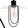 3_All The Rages Lalia 22 1/4" High Modern Black Finish Scroll Table Lamp more views
