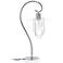All The Rages Lalia 22 1/4" High Modern Chrome Metal Scroll Table Lamp