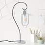 1_All The Rages Lalia 22 1/4" High Modern Chrome Metal Scroll Table Lamp