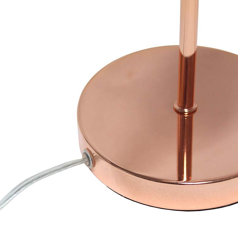 Image 5 All The Rages Lalia 22 1/4" High Modern Rose Gold Scroll Table Lamp more views