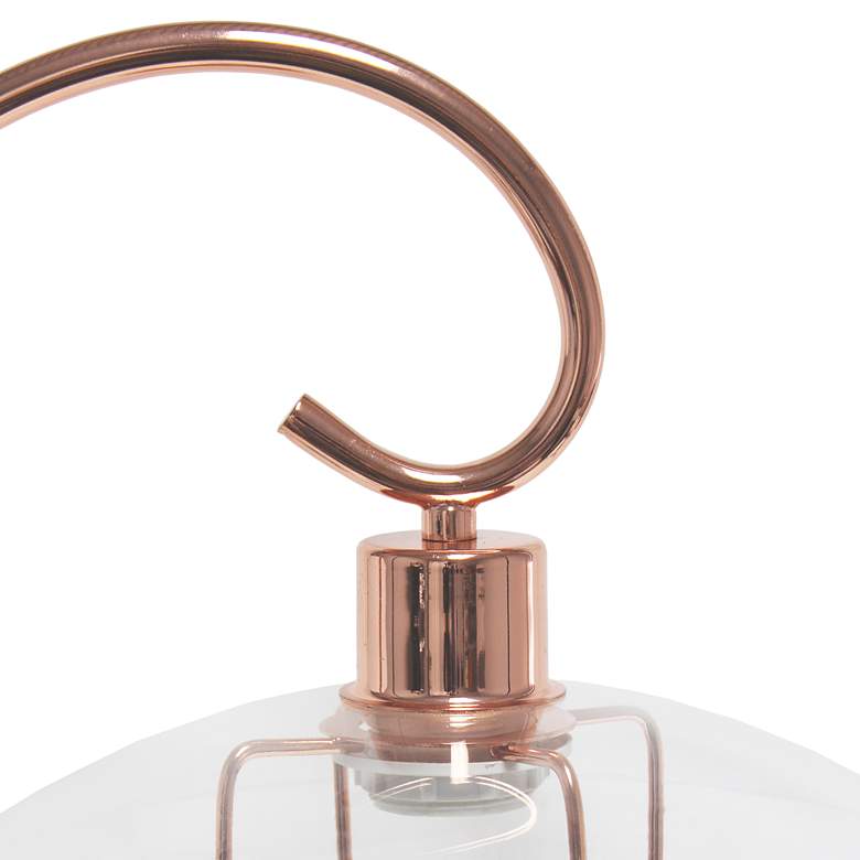 Image 6 All The Rages Lalia 22 1/4" High Modern Rose Gold Scroll Table Lamp more views