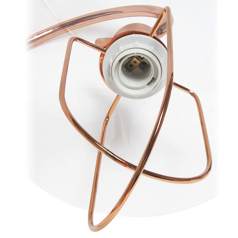 Image 7 All The Rages Lalia 22 1/4" High Modern Rose Gold Scroll Table Lamp more views
