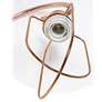 7_All The Rages Lalia 22 1/4" High Modern Rose Gold Scroll Table Lamp more views