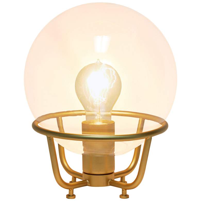 Image 7 All the Rages Lalia Home 10" Gold Globe Glass Accent Table Lamp more views