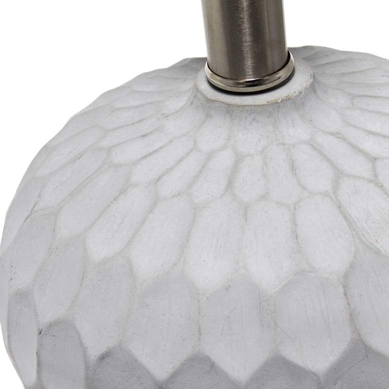 Image 5 All The Rages Lalia Home 18 1/2" High Gray Concrete Accent Table Lamp more views