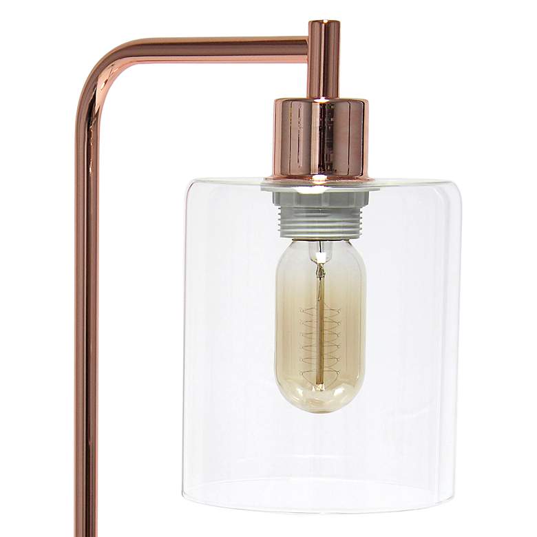 Image 3 All the Rages Lalia Home 18 3/4" Rose Gold Dual USB Desk Lamp more views