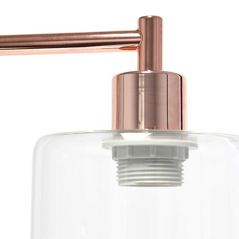 Image 5 All the Rages Lalia Home 18 3/4" Rose Gold Dual USB Desk Lamp more views