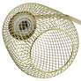 All the Rages Lalia Home 19" High Gold Wire Mesh Modern Desk Lamp