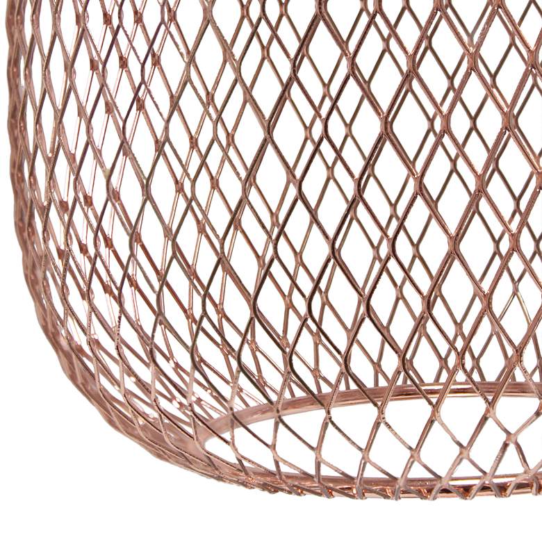 Image 4 All the Rages Lalia Home 19" High Rose Gold Wire Mesh Modern Desk Lamp more views