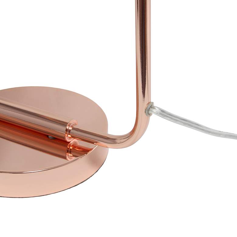 Image 7 All the Rages Lalia Home 19 inch High Rose Gold Wire Mesh Modern Desk Lamp more views
