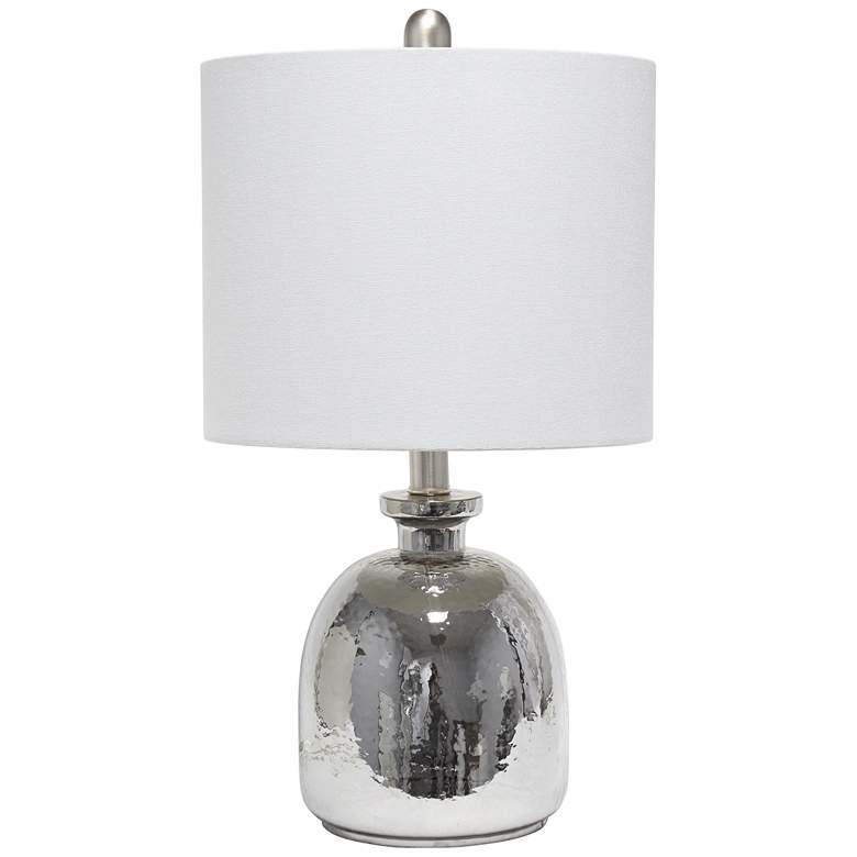 Image 2 All The Rages Lalia Home 20" Metallic Gray Glass Jar Accent Table Lamp