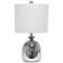 All The Rages Lalia Home 20" Metallic Gray Glass Jar Accent Table Lamp