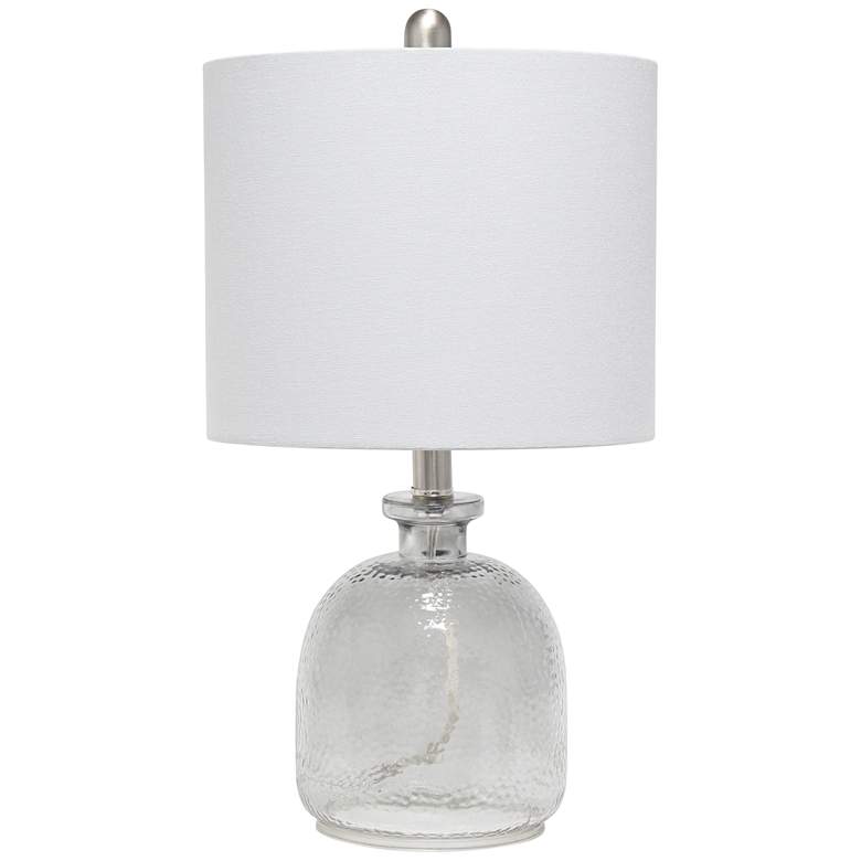 Image 1 All The Rages Lalia Home 20" Smokey Gray Glass Jar Accent Table Lamp
