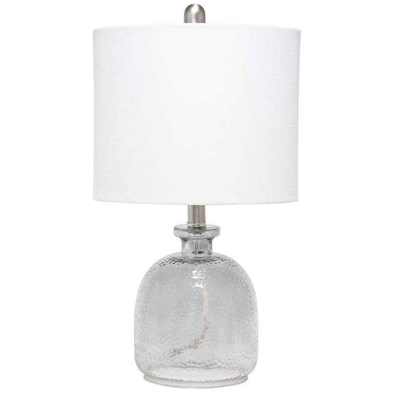 Image 2 All The Rages Lalia Home 20" White and Smok Gray Glass Accent Lamp