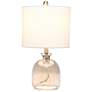 3_All The Rages Lalia Home 20" White and Smok Gray Glass Accent Lamp more views
