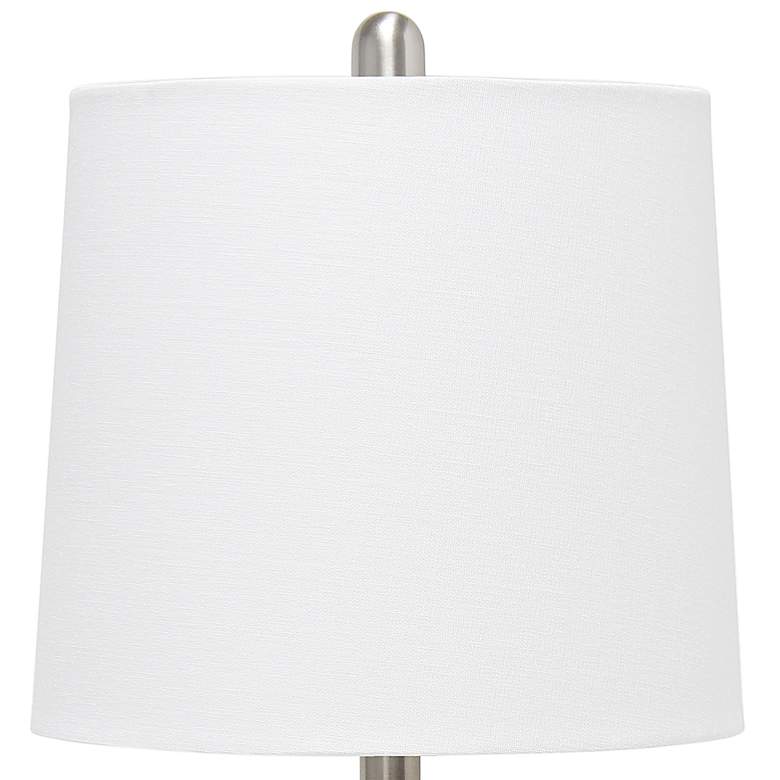 Image 4 All the Rages Lalia Home 23 1/4 inch Rose Quartz Rippled Glass Table Lamp more views