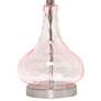 5_All the Rages Lalia Home 23 1/4" Rose Quartz Rippled Glass Table Lamp more views