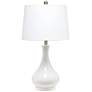 2_All the Rages Lalia Home 26 1/4" White Ceramic Droplet Table Lamp