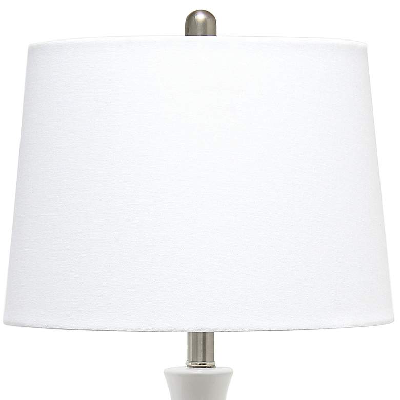 Image 4 All the Rages Lalia Home 26 1/4" White Ceramic Droplet Table Lamp more views