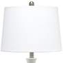 4_All the Rages Lalia Home 26 1/4" White Ceramic Droplet Table Lamp more views
