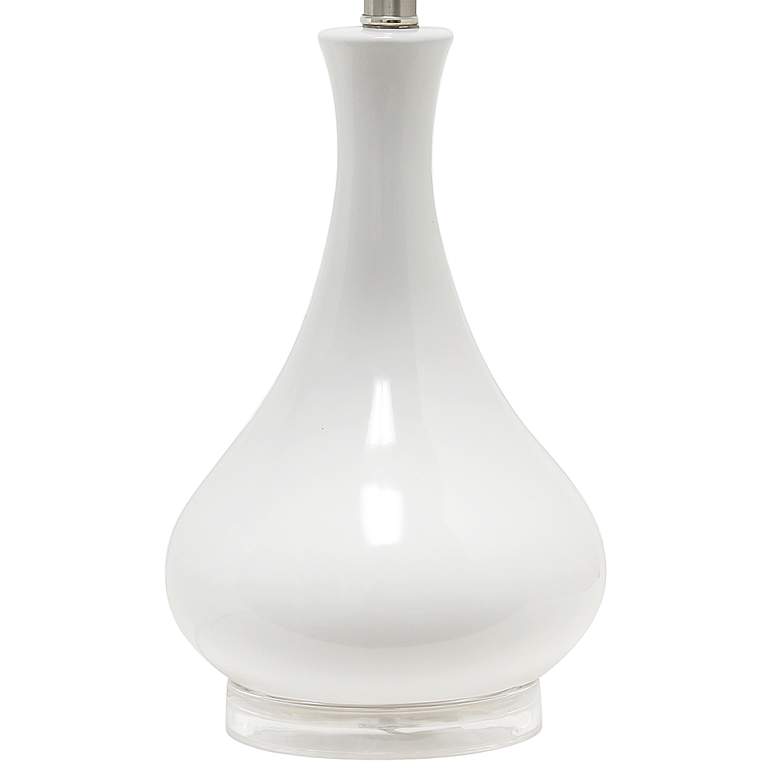 Image 5 All the Rages Lalia Home 26 1/4" White Ceramic Droplet Table Lamp more views
