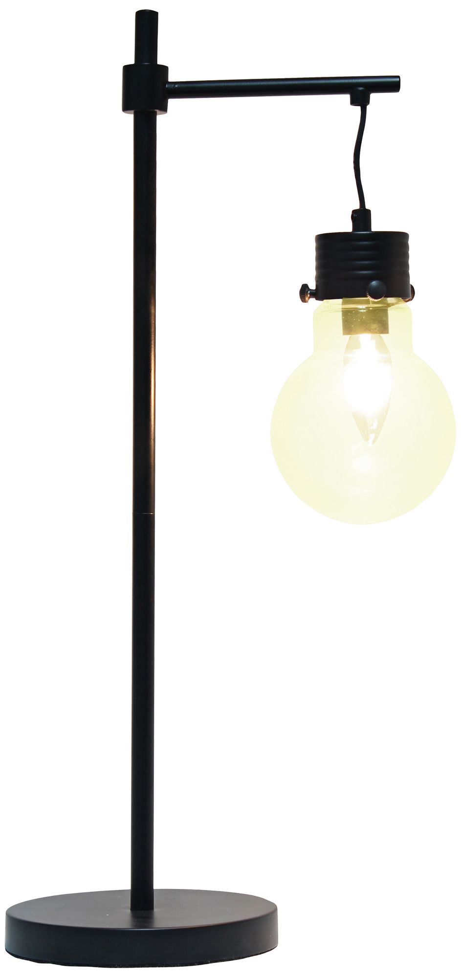 All the Rages Lalia Home Beacon 24" Matte Black Metal Accent Lamp