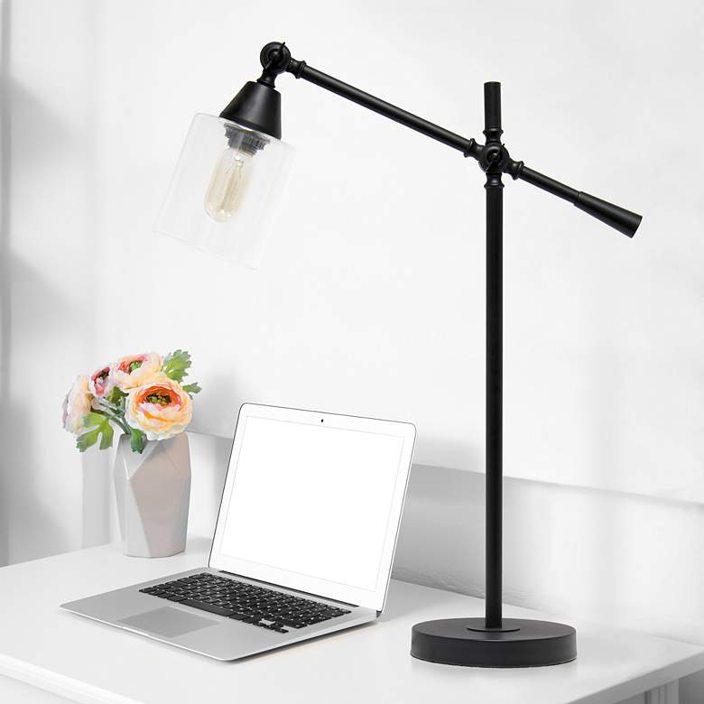 Image 1 All the Rages Lalia Home Black Vertically Adjustable Desk Lamp