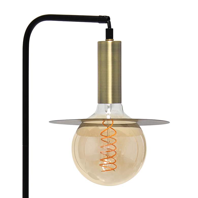 Image 3 All the Rages Lalia Home Oslo 24 inch Matte Black and Brass Modern Lamp more views