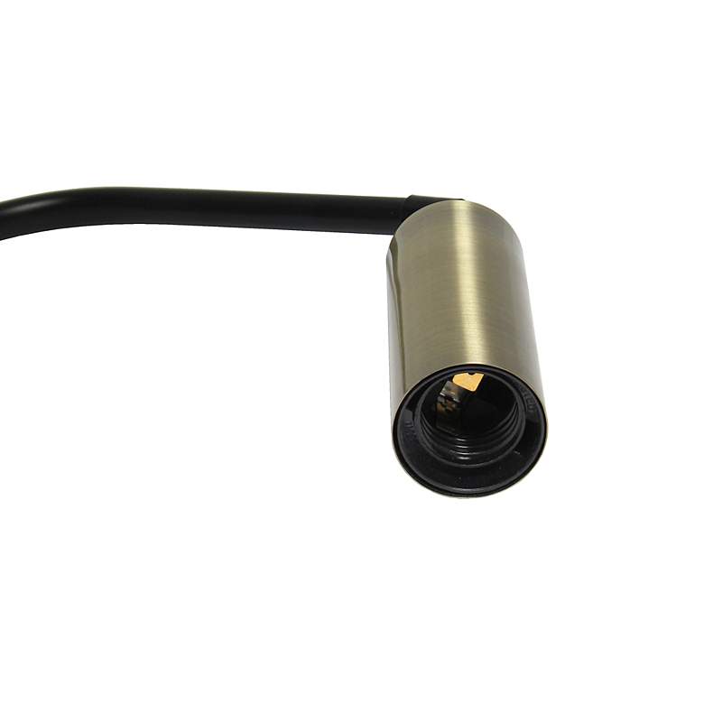 Image 5 All the Rages Lalia Home Oslo 24" Matte Black and Brass Modern Lamp more views