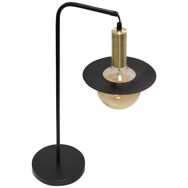 Image 6 All the Rages Lalia Home Oslo 24" Matte Black and Brass Modern Lamp more views
