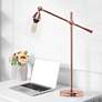 All The Rages Lalia Home Rose Gold Vertically Adjustable Desk Lamp